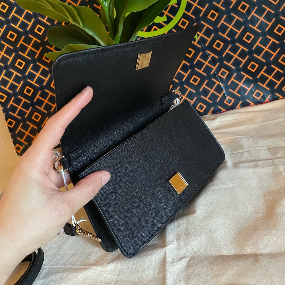 New, authentic tory burch Emerson mini crossbody bag black - Picture 4 of 11